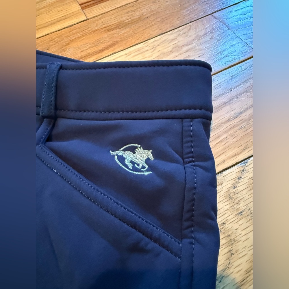 Piper by SmartPak Full Seat Breeches 38R Women’s Blue Equestrian Riding Pants - Picture 2 of 14